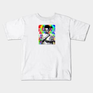 Kaleidoscopic Bride of Frankenstein Kids T-Shirt